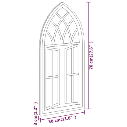 Väggspegel sand 70x30 cm järn