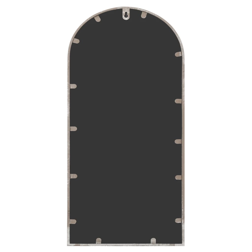 Väggspegel sandfärgad 70x30 cm järn för utomhusbruk