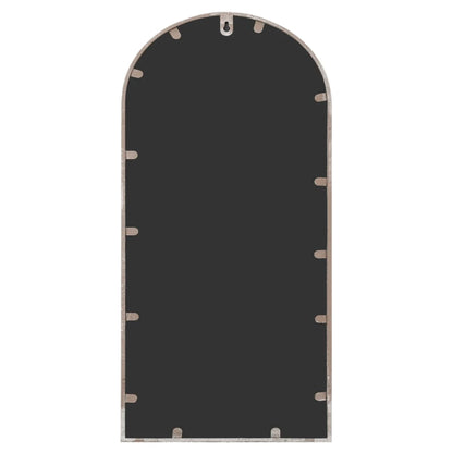 Väggspegel sandfärgad 70x30 cm järn för utomhusbruk