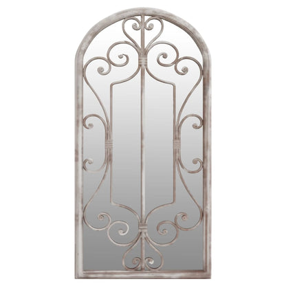 Väggspegel sandfärgad 70x30 cm järn för inomhusbruk