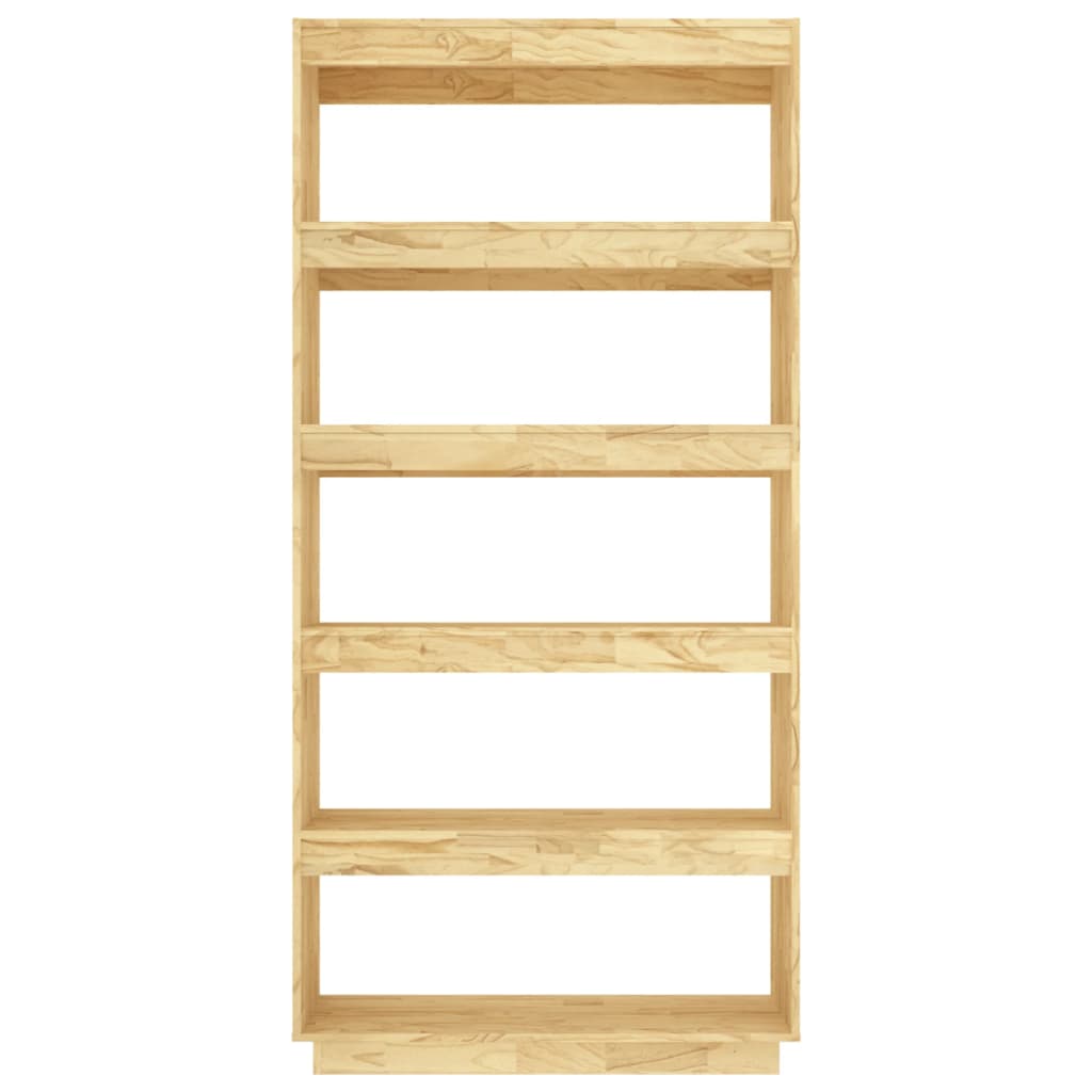 Bokhylla Trä 80x35x167 cm massiv furu