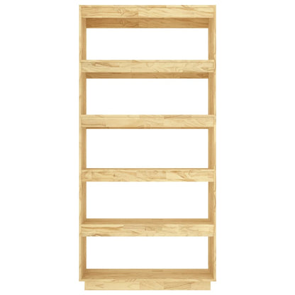 Bokhylla Trä 80x35x167 cm massiv furu