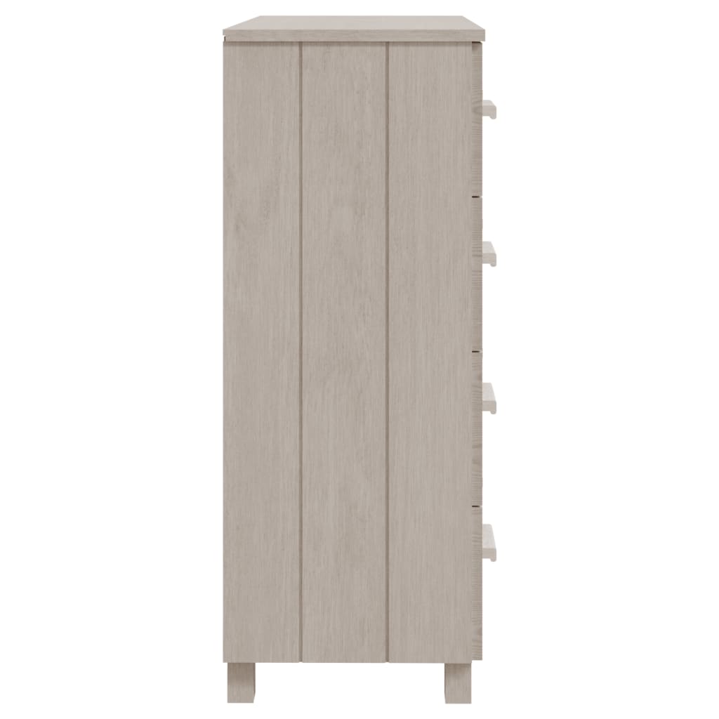 Byrå Vit HAMAR 79x40x103,5 cm massiv furu