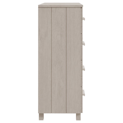 Byrå Vit HAMAR 79x40x103,5 cm massiv furu