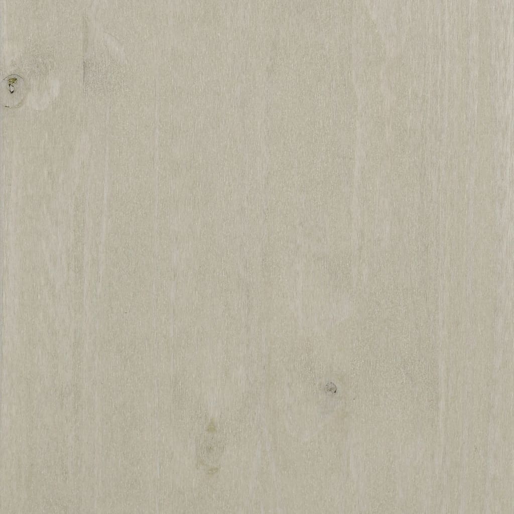 Byrå Vit HAMAR 79x40x103,5 cm massiv furu