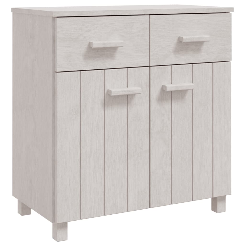 Skänk Vit HAMAR 79x40x80 cm massiv furu