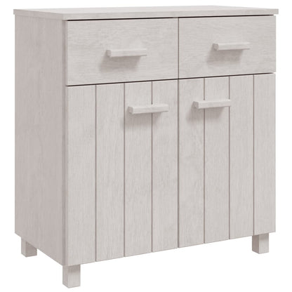 Skänk Vit HAMAR 79x40x80 cm massiv furu
