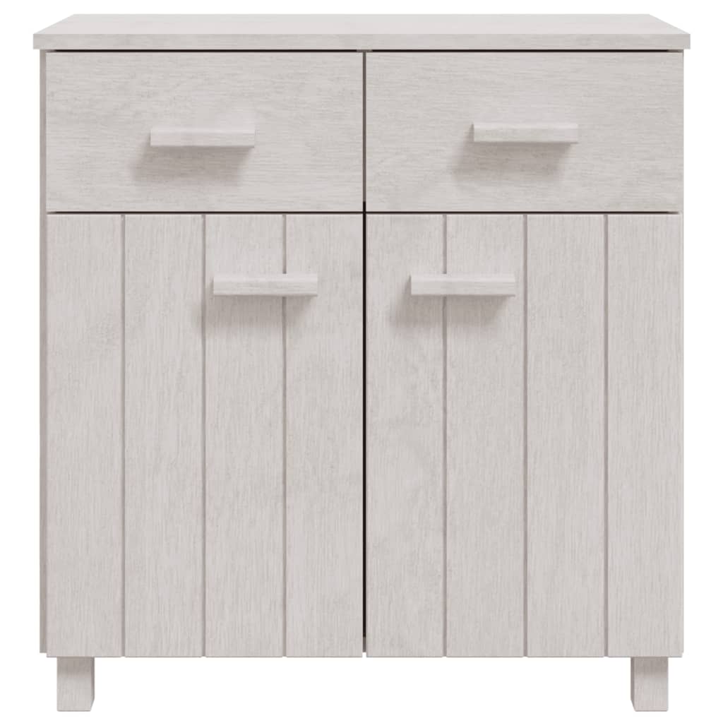 Skänk Vit HAMAR 79x40x80 cm massiv furu