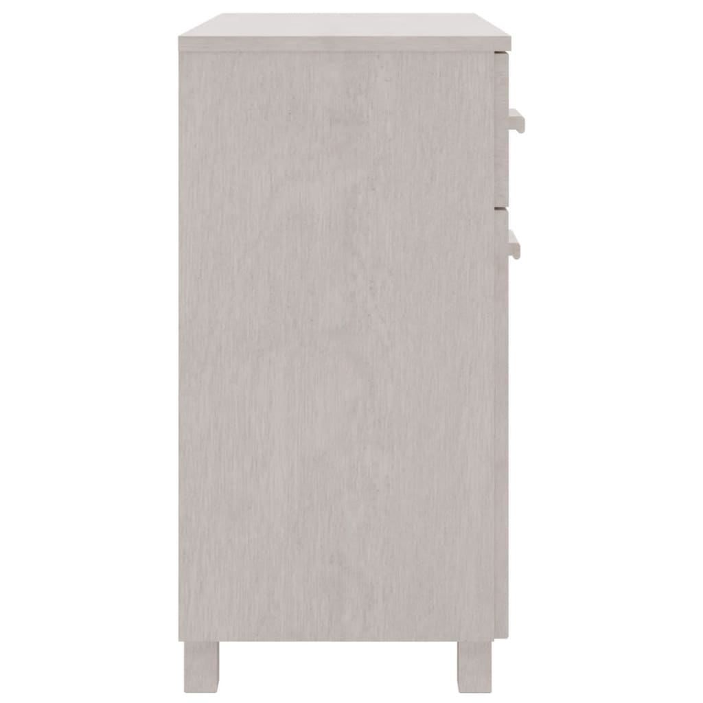 Skänk Vit HAMAR 79x40x80 cm massiv furu
