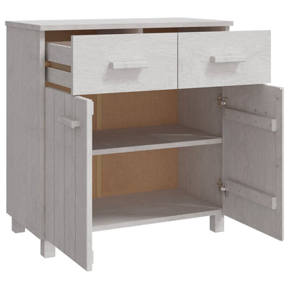 Skänk Vit HAMAR 79x40x80 cm massiv furu