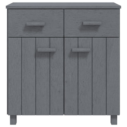 Skänk Grå HAMAR mörkGrå 79x40x80 cm massiv furu