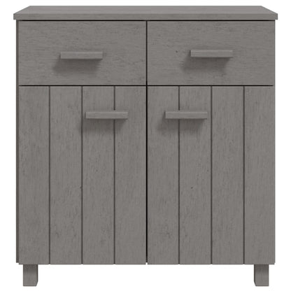 Skänk Grå HAMAR ljusGrå 79x40x80 cm massiv furu
