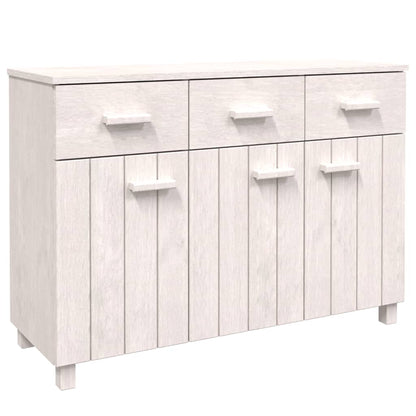 Skänk Vit HAMAR 113x40x80 cm massiv furu