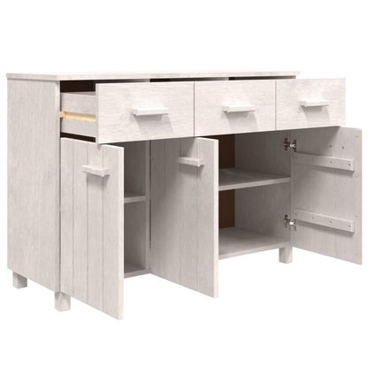 Skänk Vit HAMAR 113x40x80 cm massiv furu
