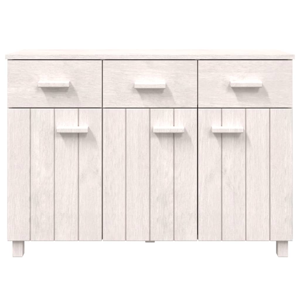 Skänk Vit HAMAR 113x40x80 cm massiv furu