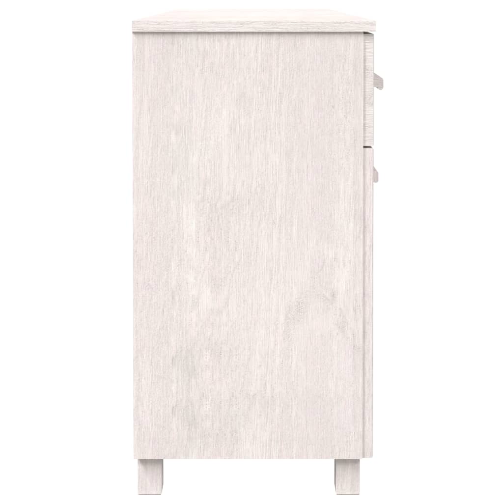 Skänk Vit HAMAR 113x40x80 cm massiv furu