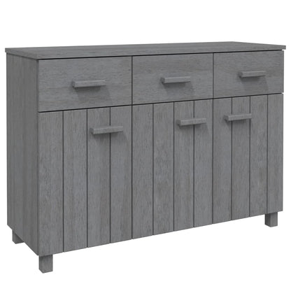 Skänk Grå HAMAR mörkGrå 113x40x80 cm massiv furu