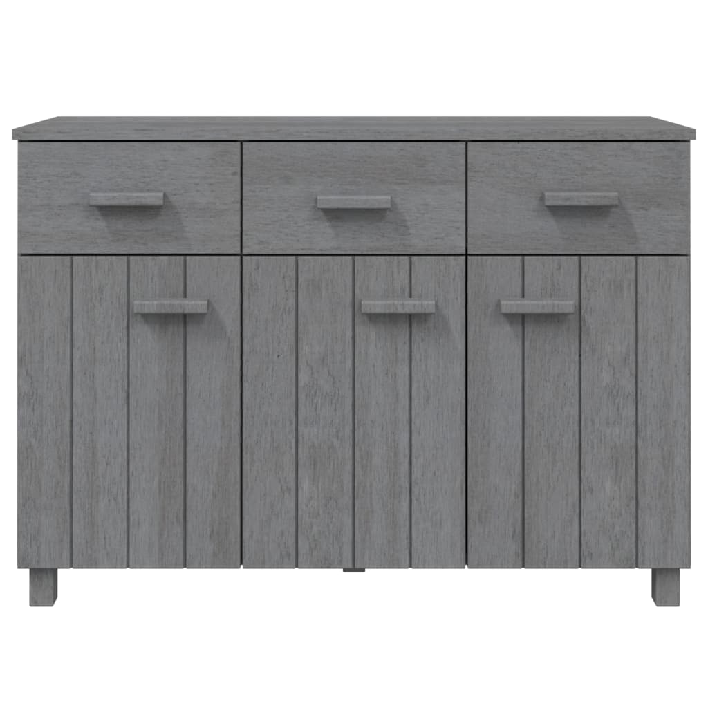 Skänk Grå HAMAR mörkGrå 113x40x80 cm massiv furu