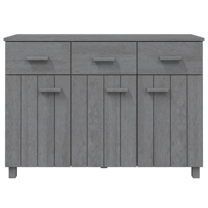 Skänk Grå HAMAR mörkGrå 113x40x80 cm massiv furu