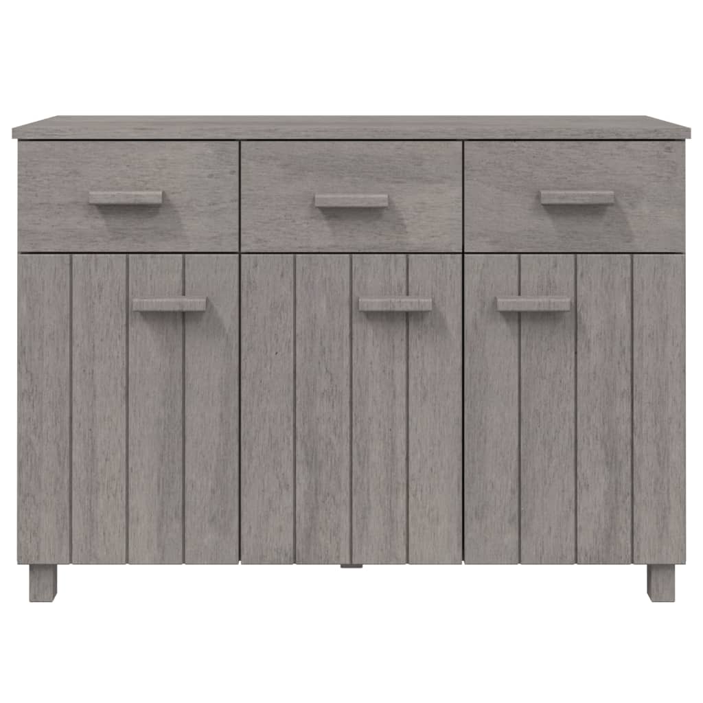 Skänk Grå HAMAR ljusGrå 113x40x80 cm massiv furu