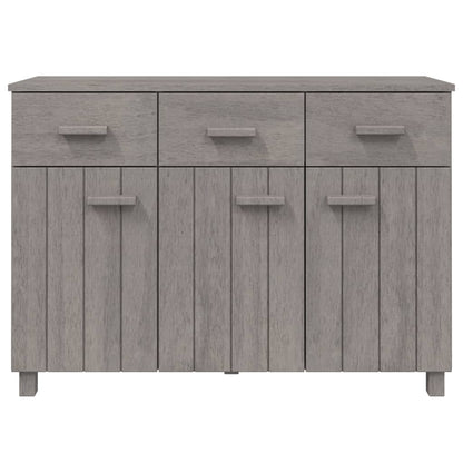 Skänk Grå HAMAR ljusGrå 113x40x80 cm massiv furu