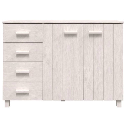Skänk Vit HAMAR 113x40x80 cm massiv furu