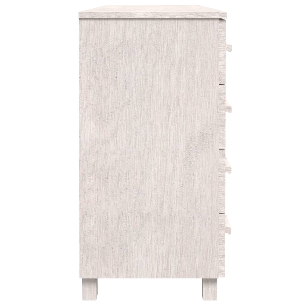 Skänk Vit HAMAR 113x40x80 cm massiv furu