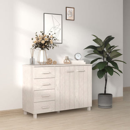 Skänk Vit HAMAR 113x40x80 cm massiv furu