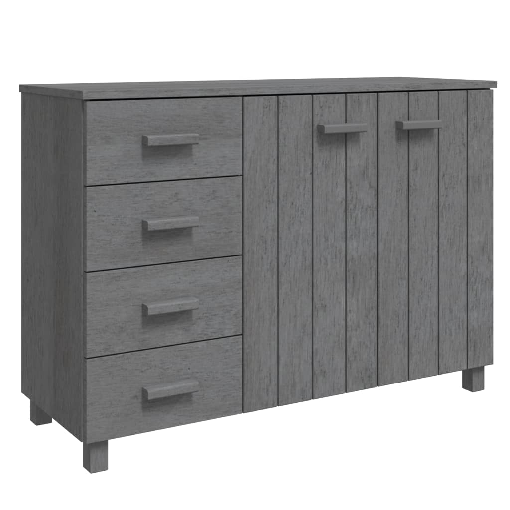 Skänk Grå HAMAR mörkGrå 113x40x80 cm massiv furu