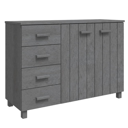Skänk Grå HAMAR mörkGrå 113x40x80 cm massiv furu