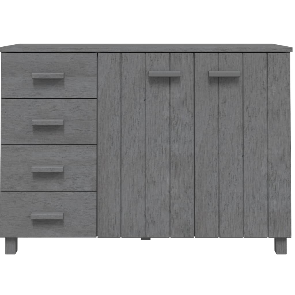 Skänk Grå HAMAR mörkGrå 113x40x80 cm massiv furu