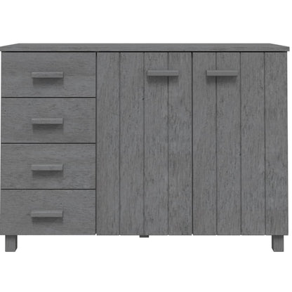 Skänk Grå HAMAR mörkGrå 113x40x80 cm massiv furu