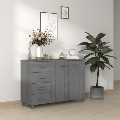 Skänk Grå HAMAR mörkGrå 113x40x80 cm massiv furu