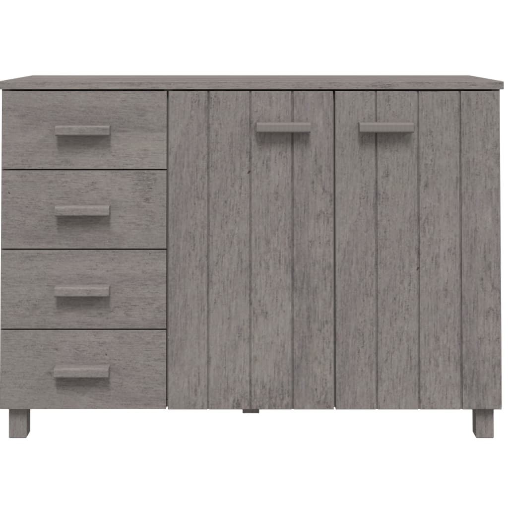 Skänk Grå HAMAR ljusGrå 113x40x80 cm massiv furu
