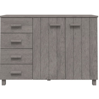 Skänk Grå HAMAR ljusGrå 113x40x80 cm massiv furu