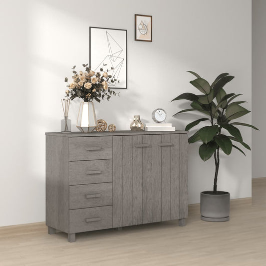 Skänk Grå HAMAR ljusGrå 113x40x80 cm massiv furu