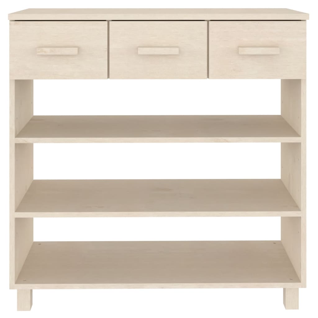 Avlastningsbord Konsollbord Trä HAMAR Honungsbrun 90x35x90 cm massiv furu