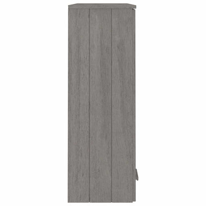 Skåp Grå Överdel till Skåp HAMAR ljusGrå 85x35x100 cm massiv furu