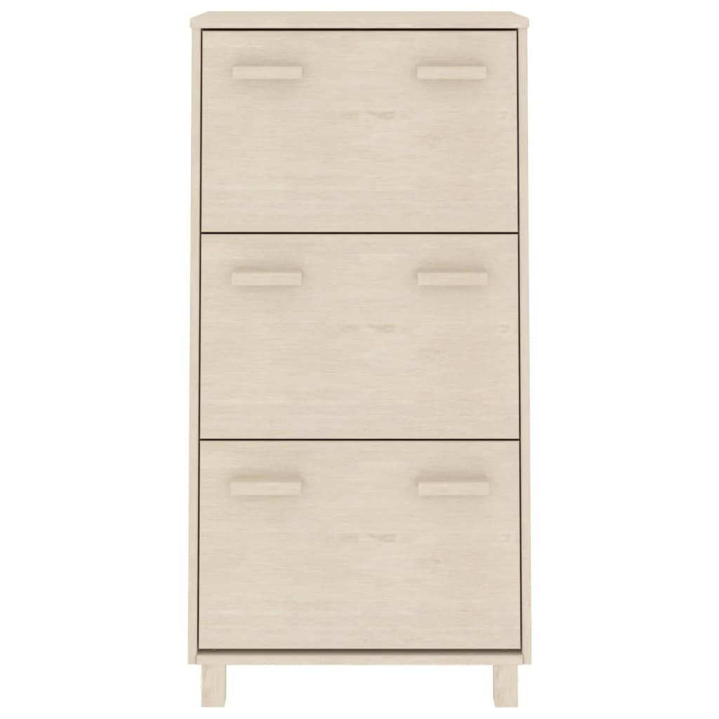 Skoställ Brun Honungsbrun 59,5x35x117 cm massiv furu