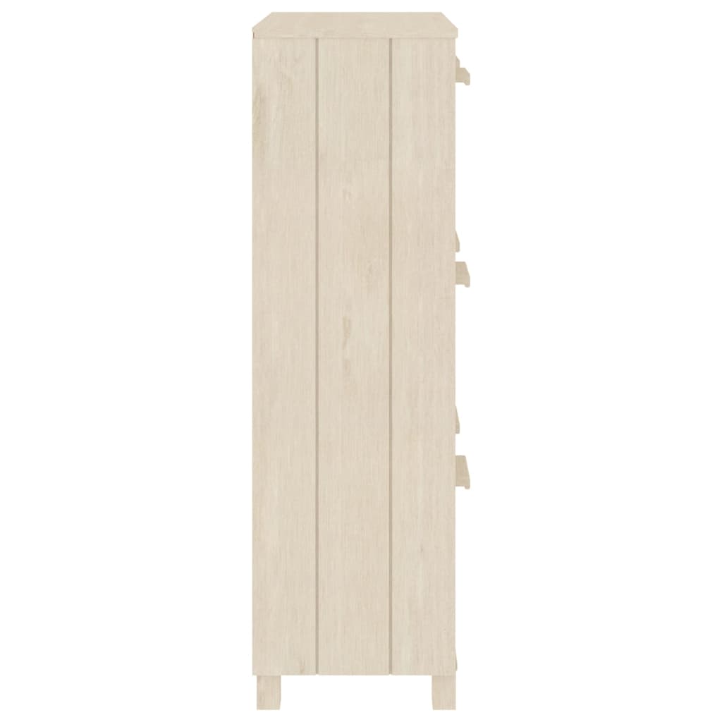 Skoställ Brun Honungsbrun 59,5x35x117 cm massiv furu