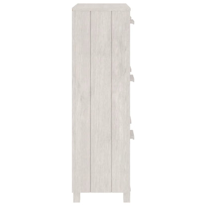 Skoställ Vit Skoskåp HAMAR 59,5x35x117 cm massiv furu