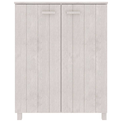 Skoställ Vit Skoskåp HAMAR 85x40x108 cm massiv furu