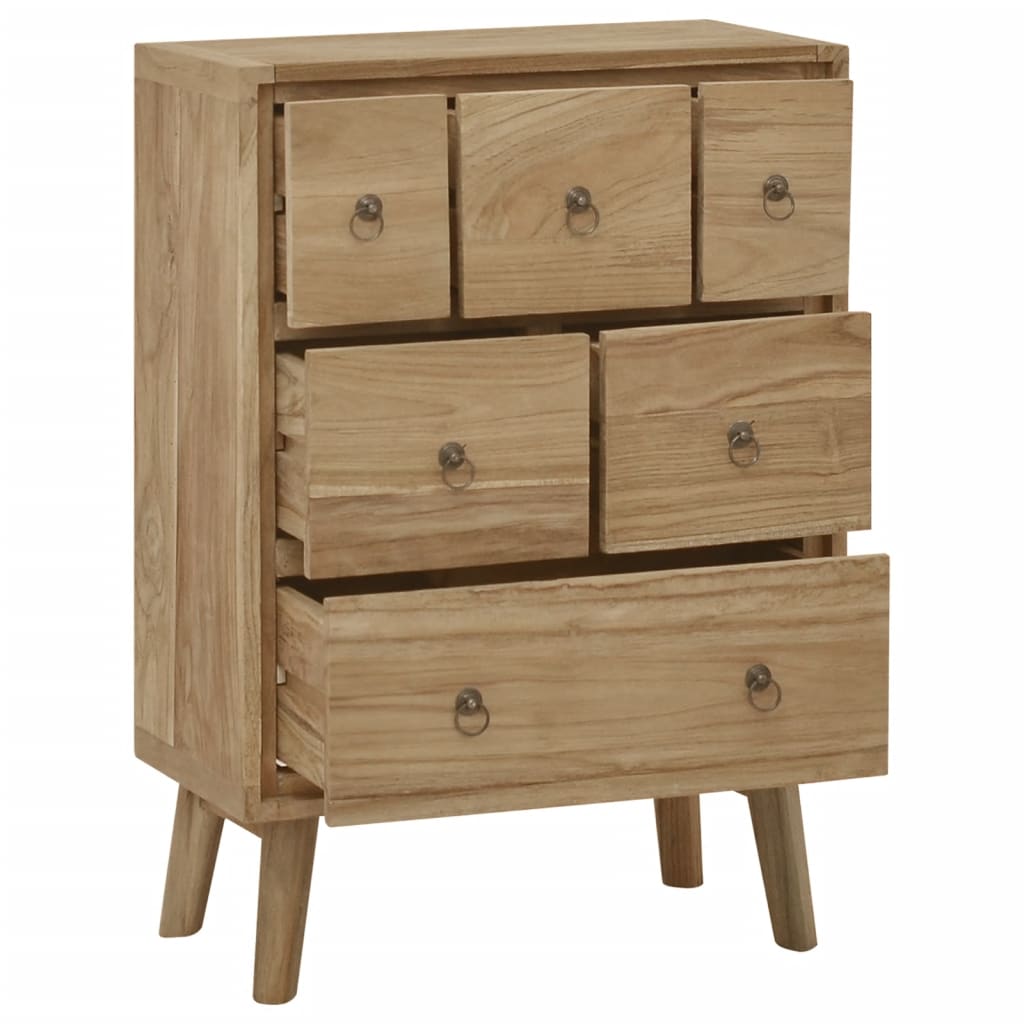 Byrå Trä 56x30x80 cm massiv teak