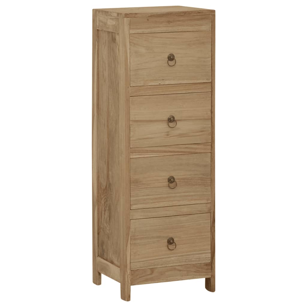 Byrå Trä 30x30x90 cm massiv teak