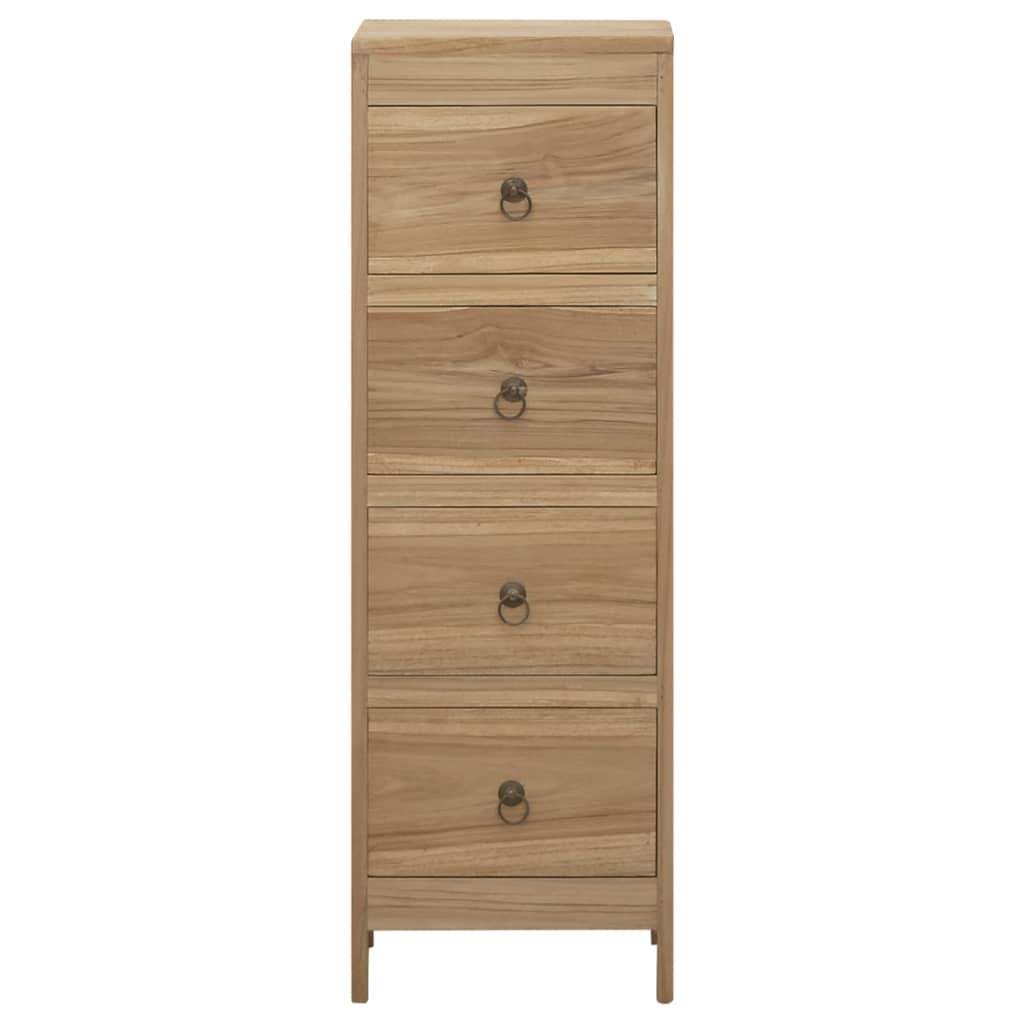 Byrå Trä 30x30x90 cm massiv teak