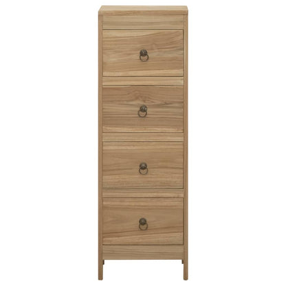 Byrå Trä 30x30x90 cm massiv teak