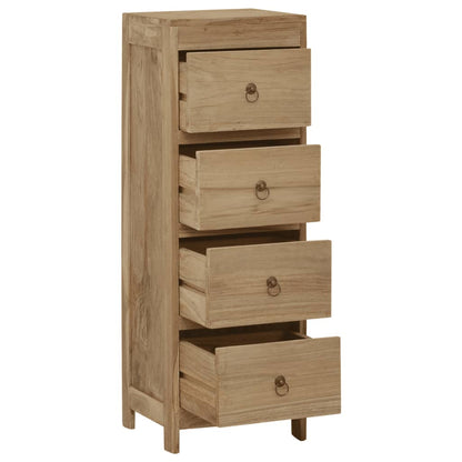 Byrå Trä 30x30x90 cm massiv teak