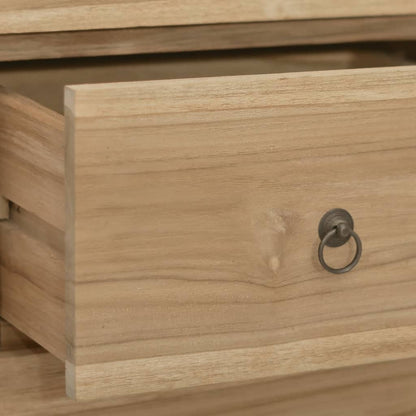Byrå Trä 30x30x90 cm massiv teak