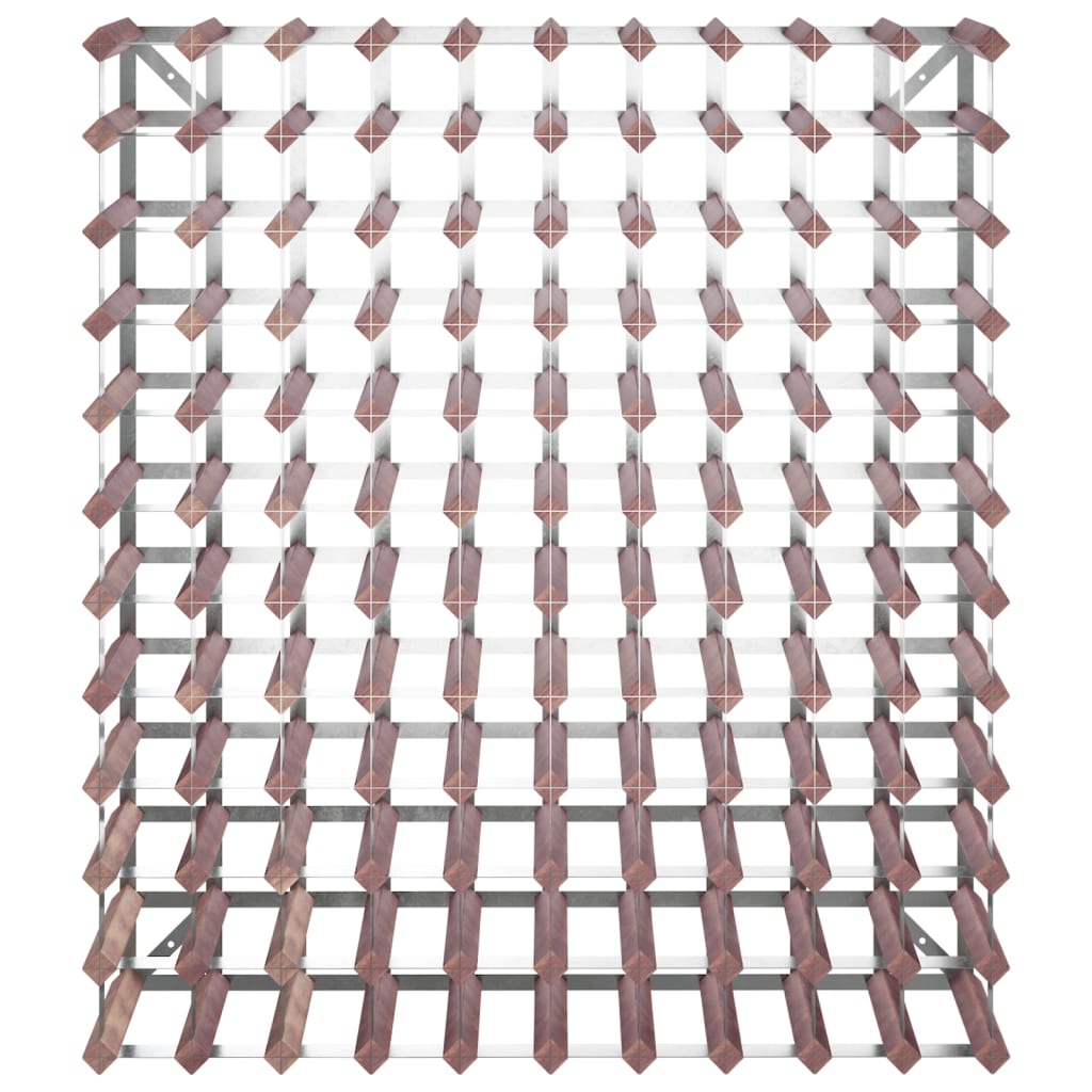 Vinställ för 120 flaskor Brun massiv furu