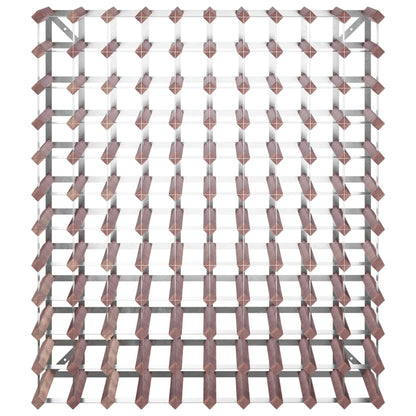 Vinställ för 120 flaskor Brun massiv furu